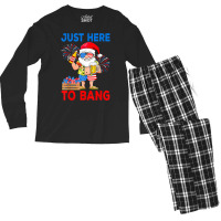 Just Here To Bang Gnomes Lover American Beer Summer Beach T Shirt Men's Long Sleeve Pajama Set | Artistshot