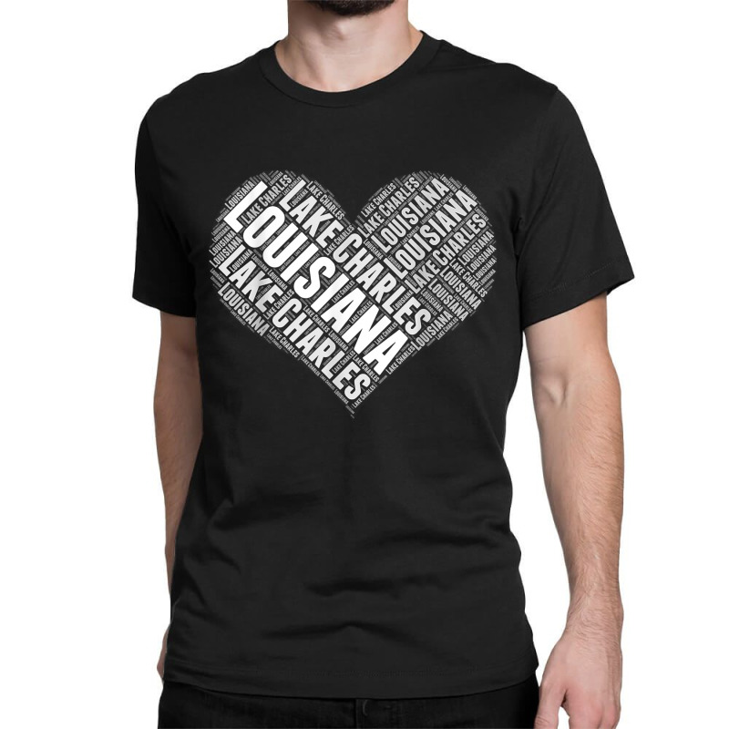 CustomCat Louisiana City Heart T-Shirt