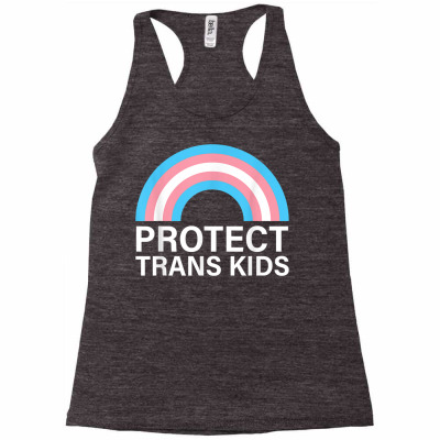 Lgbt Pride T Shirt   Rainbow Protect Trans Kids T Shirt Racerback Tank Designed By Nataldomi