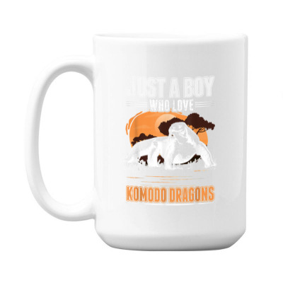 Just A Boy Who Love Komodo Dragons Komodo Dragon T Shirt 15 Oz Coffee Mug Designed By Yurikelo