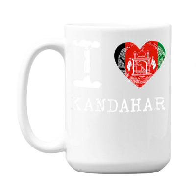 I Love Kandahar T Shirt Afghanistan Flag 15 Oz Coffee Mug Designed By Edenkait