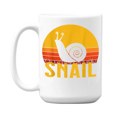 Snail   Retro T Shirt 15 Oz Coffee Mug Designed By Vaughandoore01