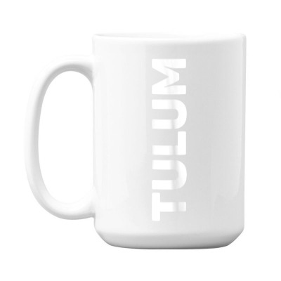 Tulum Vertical White T Shirt 15 Oz Coffee Mug Designed By Danai353