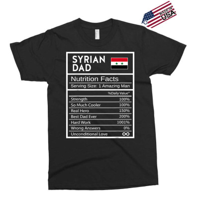 Mens Syrian Dad Nutrition Facts National Pride Gift For Dad T Shirt Exclusive T-shirt Designed By Destifrid
