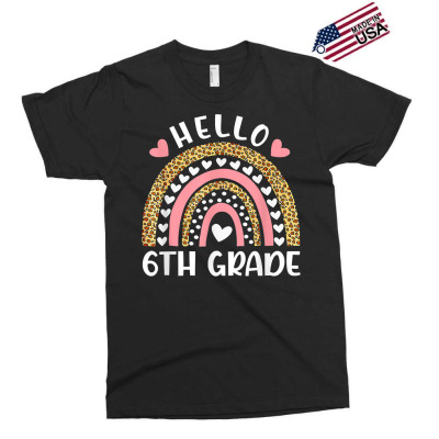Hello 6th Grade Rainbow Teachers Kids Back To School Funny T Shirt Exclusive T-shirt Designed By Nataldomi