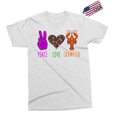 Peace Love Crawfish Mardi Gras Seafood Festival Crayfish T Shirt Exclusive T-shirt Designed By Townscisn