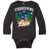 Saltwater Aquarium Heart Fishkeeping Is Love T Shirt Long Sleeve Baby Bodysuit | Artistshot