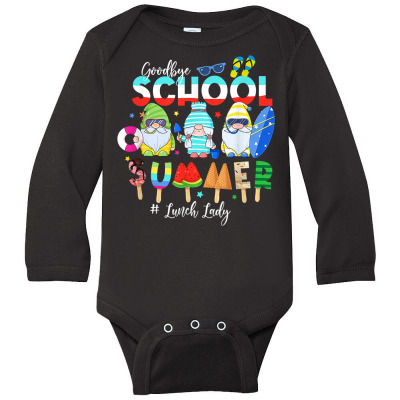 Last Day Of School Tee Cute Gnome Hello Summer Lunch Lady T Shirt Long Sleeve Baby Bodysuit Designed By Jahmayawhittle