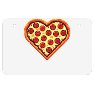 Pizza Heart Cute Valentines Day Funny Heart Shaped Pizza T Shirt Atv License Plate Designed By Townscisn