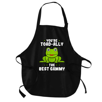 Toad Ally The Best Gammy Frog Lover Toad Grandmother T Shirt Medium-length Apron Designed By Durwa552