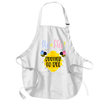 Gender Reveal What Will It Bee Shirt He Or She Brother Tee Medium-length Apron Designed By Yaretzilud1