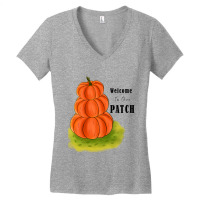 Pumpkin Patch Women's V-neck T-shirt | Artistshot