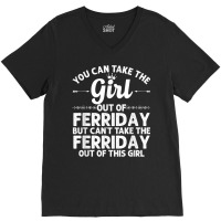 Girl Out Of Ferriday La Louisiana Gift Funny Home Roots Usa T Shirt V-neck Tee | Artistshot