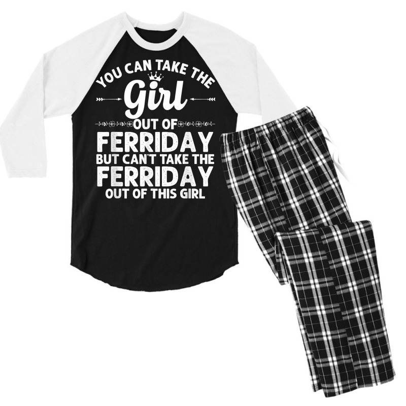 Girl Out Of Ferriday La Louisiana Gift Funny Home Roots Usa T Shirt Men's 3/4 Sleeve Pajama Set | Artistshot