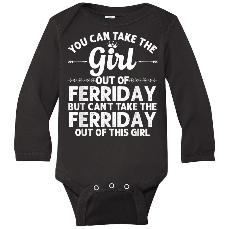 Girl Out Of Ferriday La Louisiana Gift Funny Home Roots Usa T Shirt Long Sleeve Baby Bodysuit | Artistshot