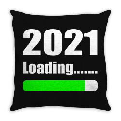 Funny 2021 Loading Throw Pillow Designed By Vnteees