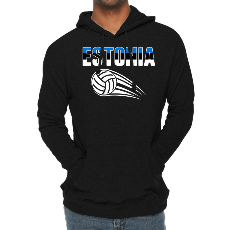 Estonia Volleyball Fans Jersey   Estonian Flag Sport Lovers T Shirt Lightweight Hoodie | Artistshot