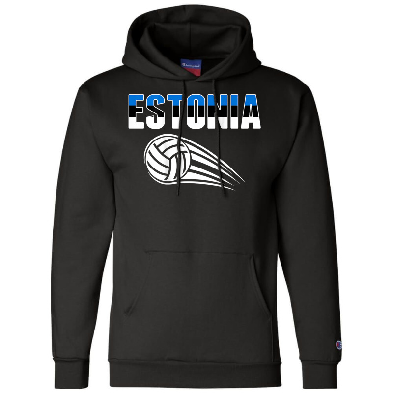 Estonia Volleyball Fans Jersey   Estonian Flag Sport Lovers T Shirt Champion Hoodie | Artistshot