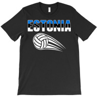 Estonia Volleyball Lovers Jersey   Estonian Flag Sport Fans T Shirt T-shirt | Artistshot