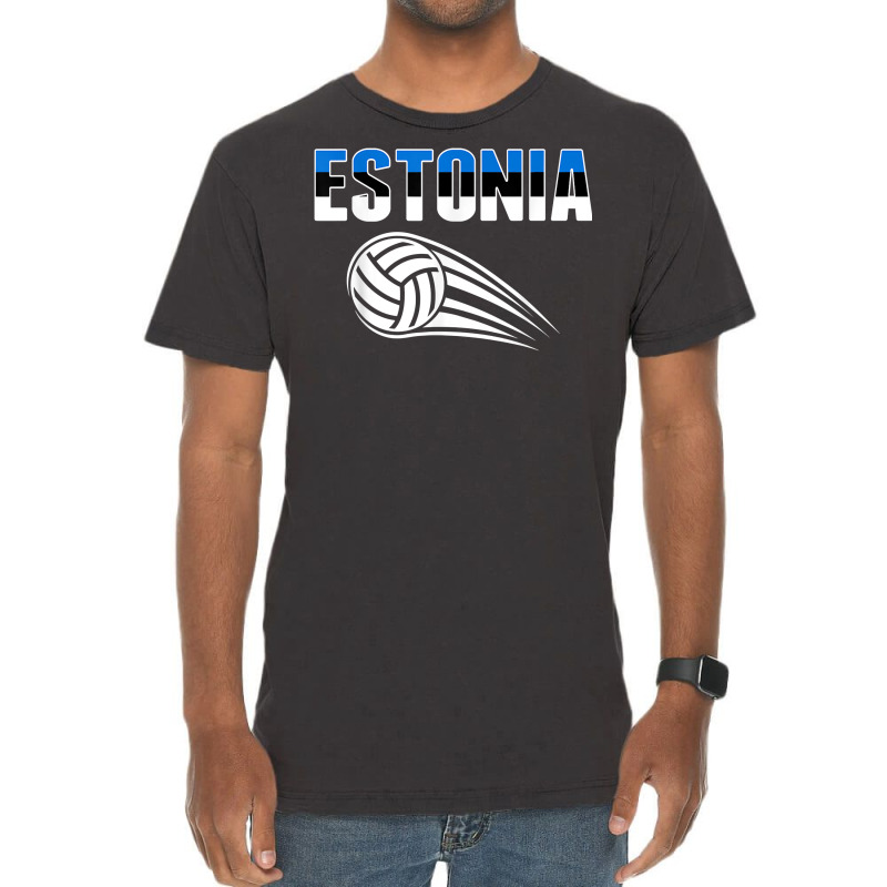 Estonia Volleyball Lovers Jersey   Estonian Flag Sport Fans T Shirt Vintage T-shirt | Artistshot