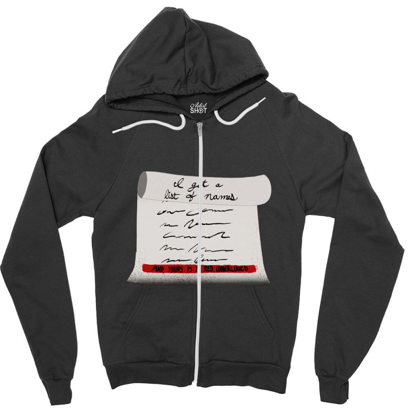 Red Underline (a290) Zipper Hoodie | Artistshot