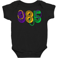 Mardi Gras Parade 985 Area Code Houma Louisiana T Shirt Baby Bodysuit | Artistshot