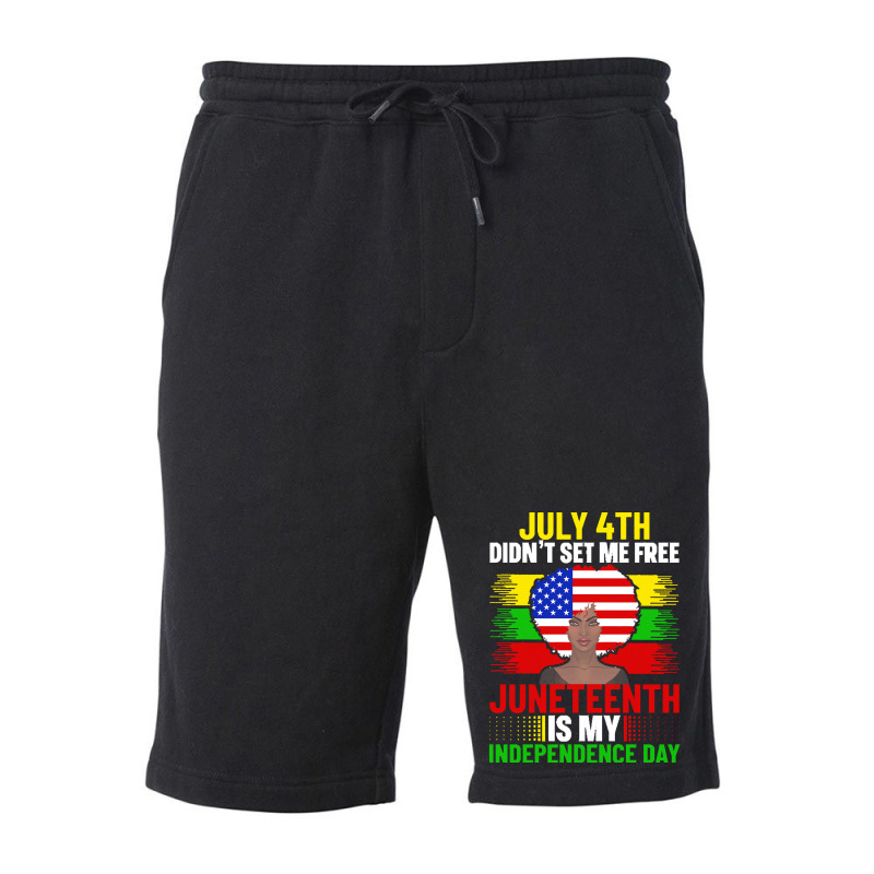 Juneteenth T  Shirt Juneteenth Is My Independence Day Dashiki American Fleece Short | Artistshot