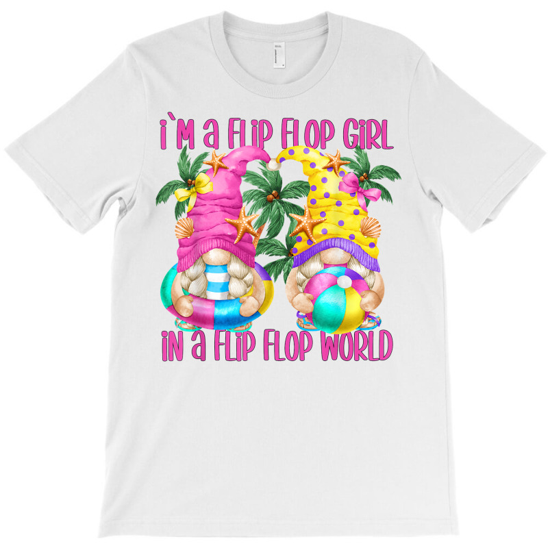 Funny Beach Quote For Women And Flip Flop Girls Summer Gnome T Shirt T-shirt | Artistshot