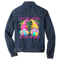 Funny Beach Quote For Women And Flip Flop Girls Summer Gnome T Shirt Men Denim Jacket | Artistshot