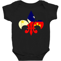 Louisiana Cajun Proud Acadiana Flag Fleur T Shirt Baby Bodysuit | Artistshot