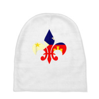 Louisiana Cajun Proud Acadiana Flag Fleur T Shirt Baby Beanies | Artistshot