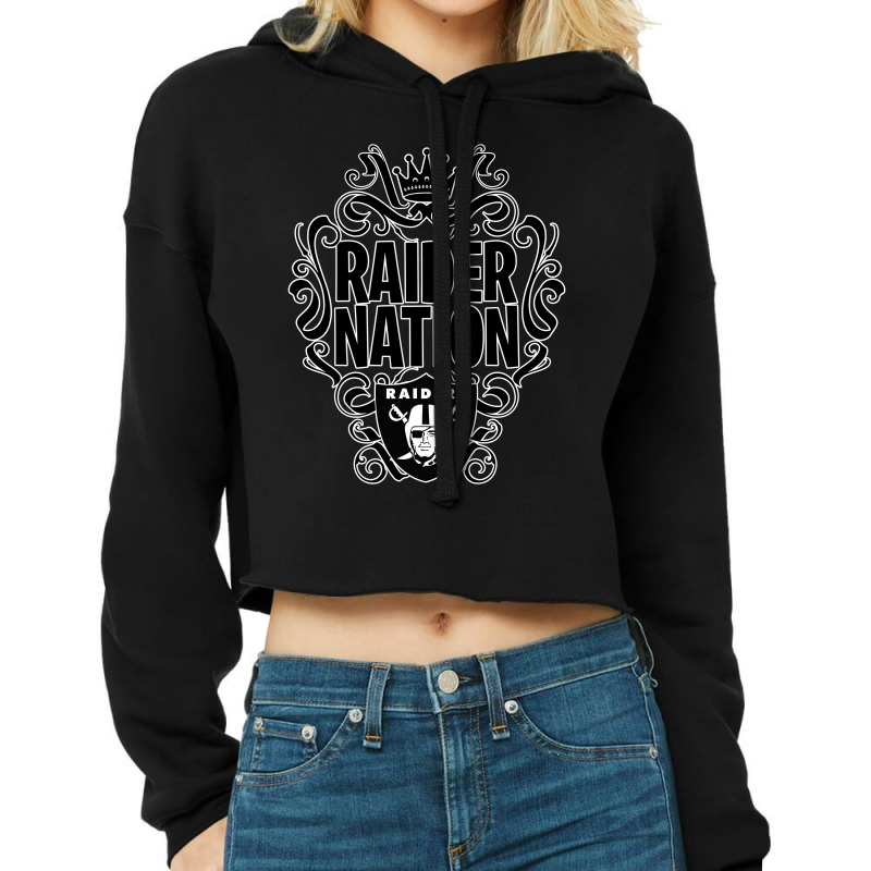 Raider Nation Cropped Hoodie by tiococacola | Artistshot