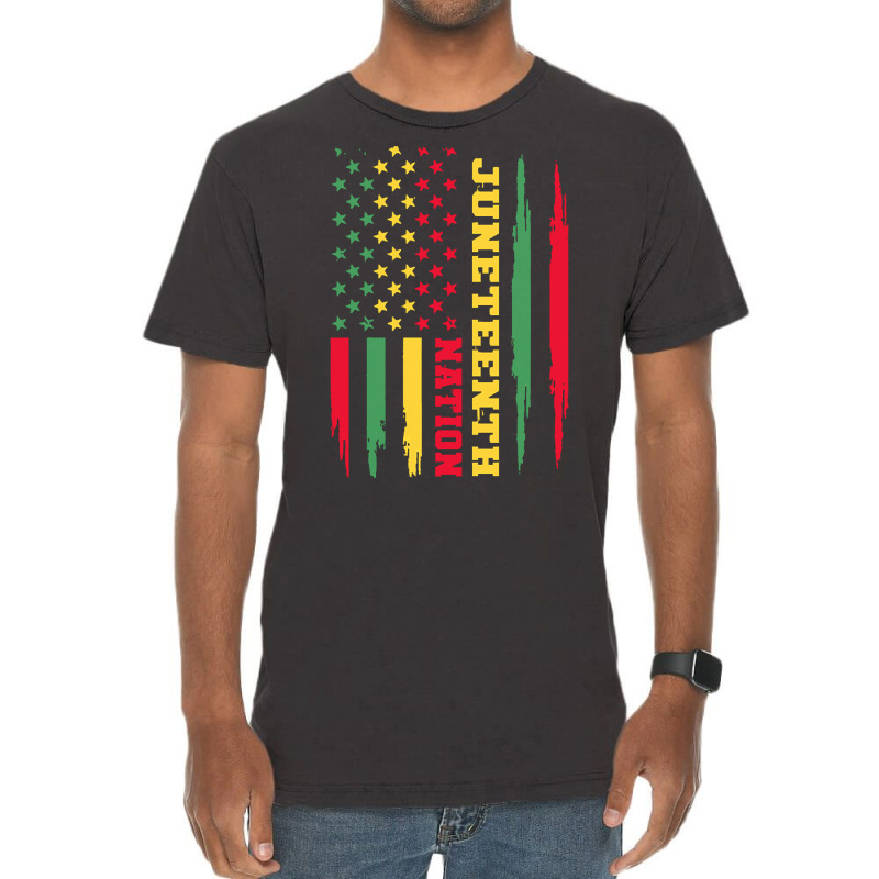 Juneteenth T  Shirt Juneteenth Nation   American Black History 1865 Ju Vintage T-shirt | Artistshot