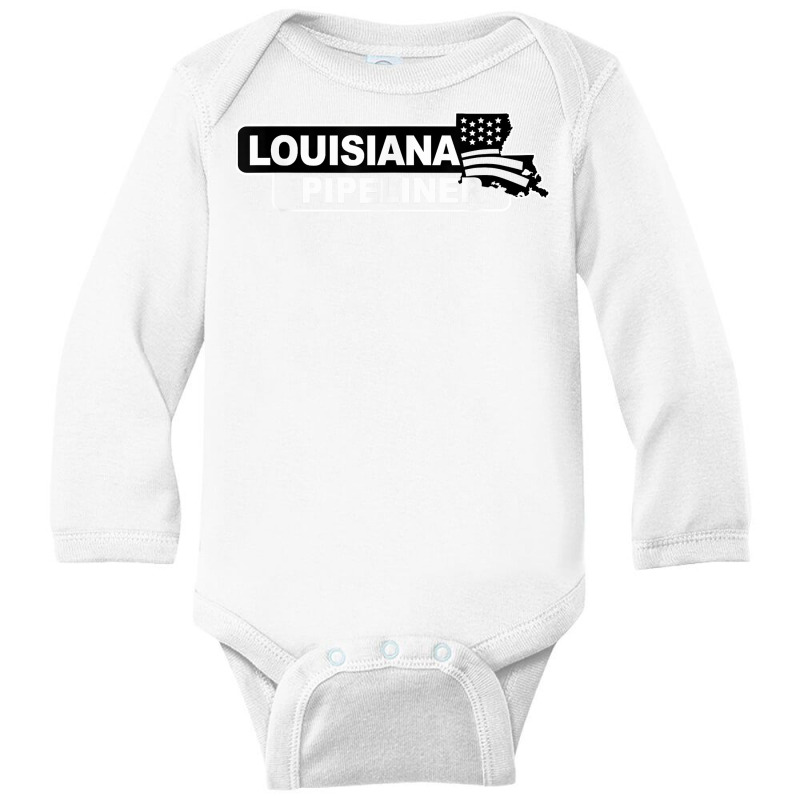 Pipeliner T Shirt (louisiana) Long Sleeve Baby Bodysuit | Artistshot