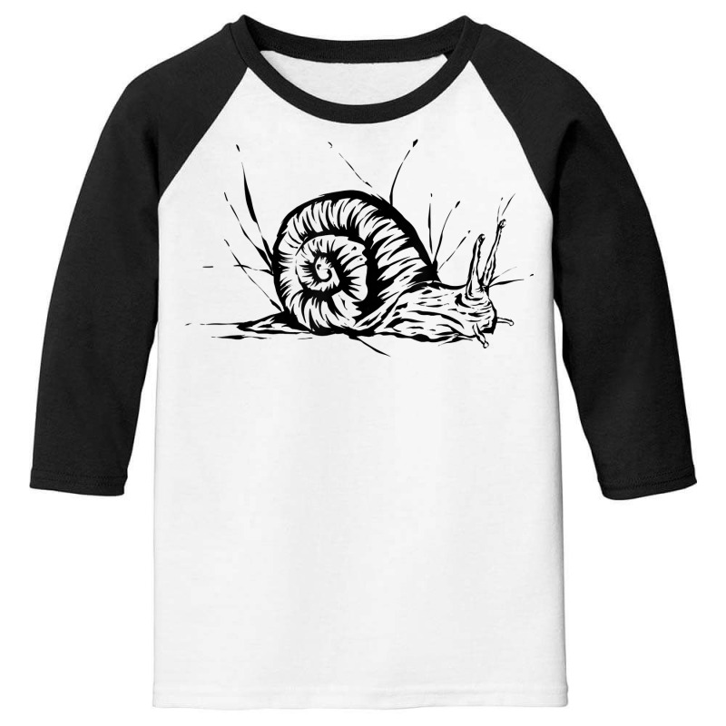 Snail Wild Nature Garden Outdoor Slow Running Hiking T Shirt Youth 3/4 Sleeve by Smykowskicalob1991 | Artistshot