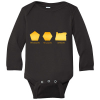 Pentagon Hexagon Oregon Long Sleeve Baby Bodysuit | Artistshot