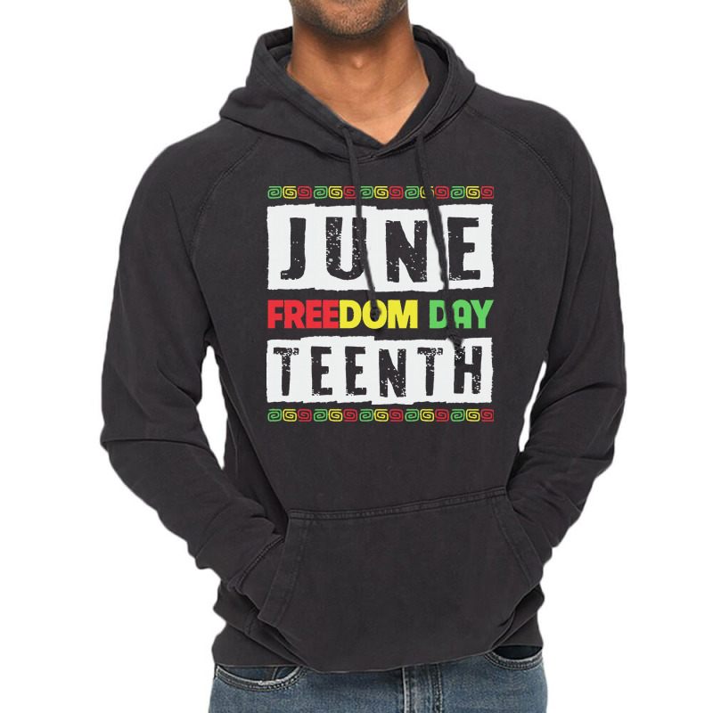 Juneteenth T  Shirt Juneteenth Since 1865 Black History Month Freedom Vintage Hoodie | Artistshot