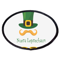 Leprechaun St Patricks Day Oval Patch | Artistshot