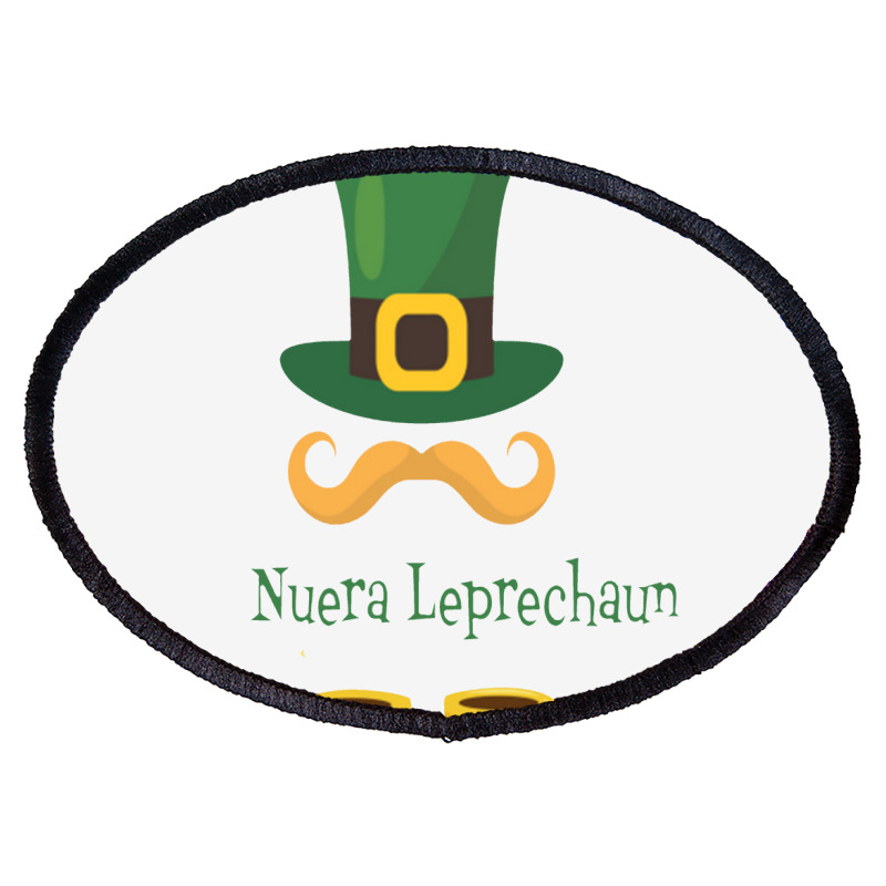 Leprechaun St Patricks Day Oval Patch | Artistshot