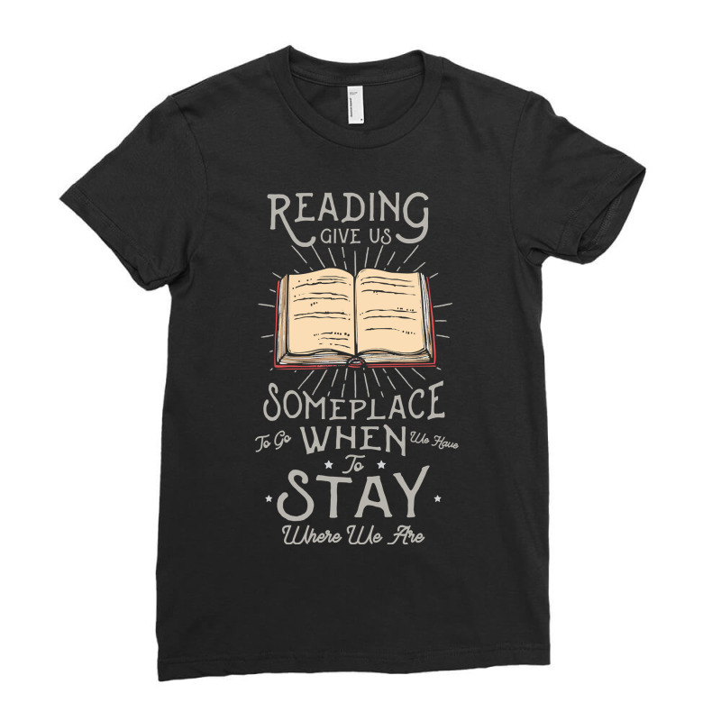 Book Reader Design For A Reading Fan 32 Reader Books Reading Fan Ladies Fitted T-Shirt by offensejuggler | Artistshot