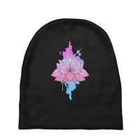 Mandala Lotus T  Shirt Asanas Mandala Lotus Mantra T  Shirt Baby Beanies | Artistshot