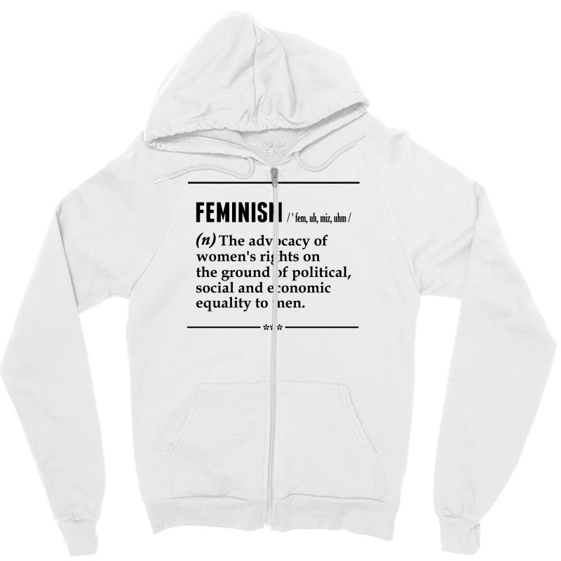 Feminism Noun Zipper Hoodie | Artistshot