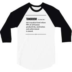 Tomorrow Noun 3/4 Sleeve Shirt | Artistshot