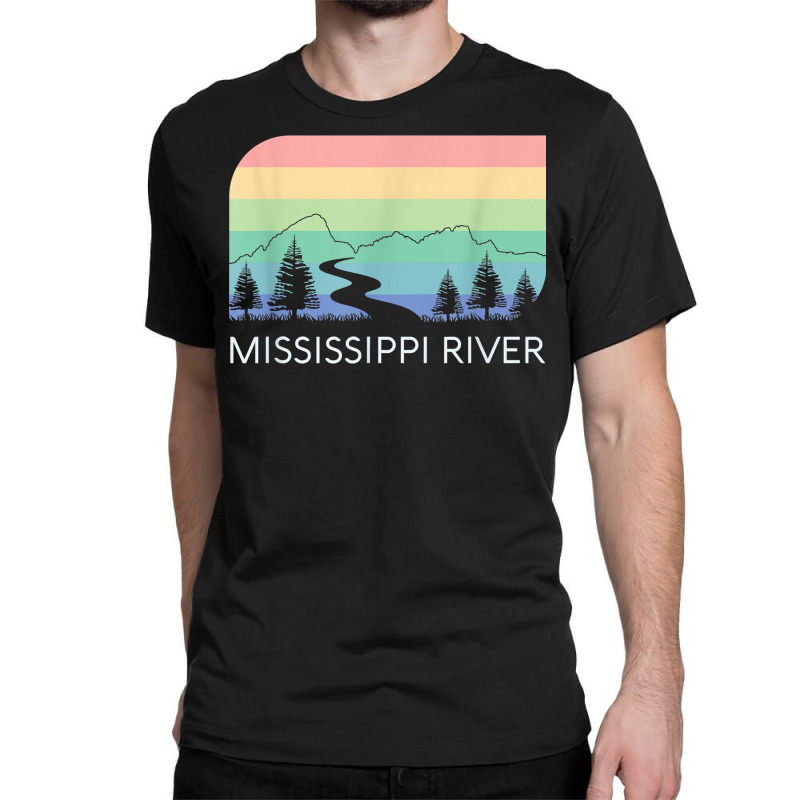 Mississippi River Retro Vintage Delta Louisiana Lake Itasca T Shirt Classic T-shirt by KretschmerBridge | Artistshot