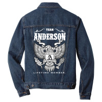 Team Anderson Lifetime Member Men Denim Jacket | Artistshot