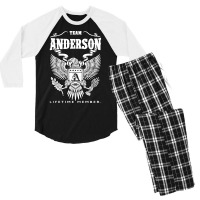 Team Anderson Lifetime Member Men's 3/4 Sleeve Pajama Set | Artistshot