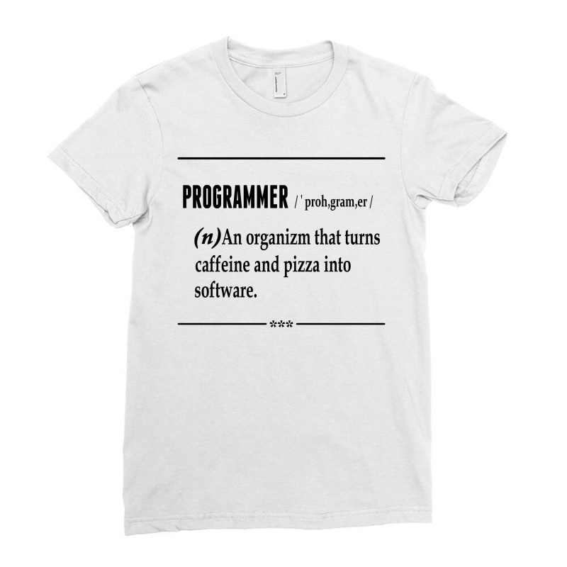 Programmer  Noun Ladies Fitted T-Shirt by SabriAcar | Artistshot