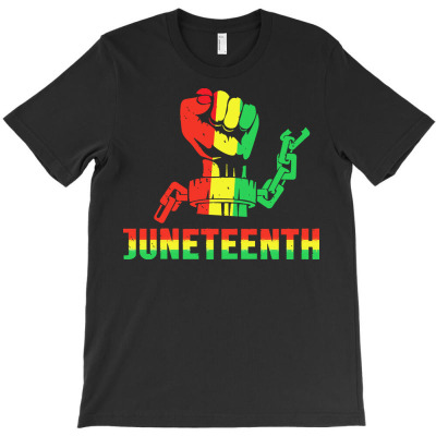 Juneteenth T  Shirtjuneteenth Fist T  Shirt T-shirt Designed By Orion Ortiz