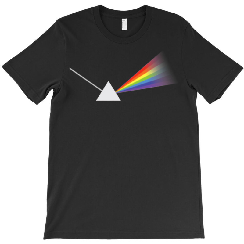 Triangle Shape With White Ray Of Light Rainbow Colors Design Premium T T-Shirt by jermonmccline | Artistshot