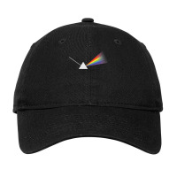 Triangle Shape With White Ray Of Light Rainbow Colors Design Premium T Adjustable Cap | Artistshot